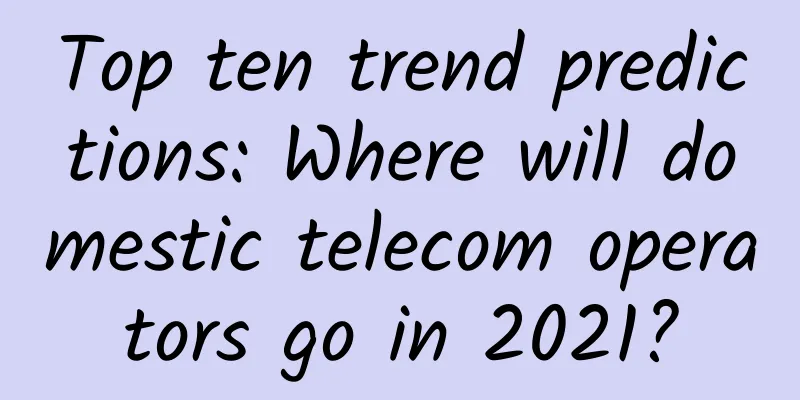 Top ten trend predictions: Where will domestic telecom operators go in 2021?