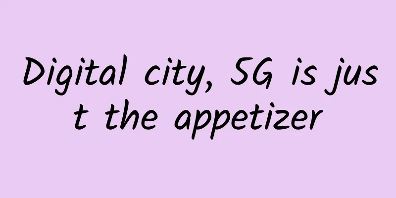 Digital city, 5G is just the appetizer