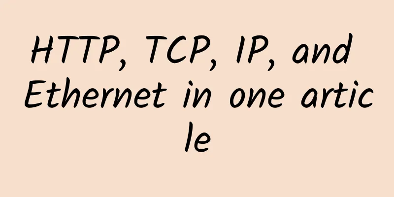 HTTP, TCP, IP, and Ethernet in one article