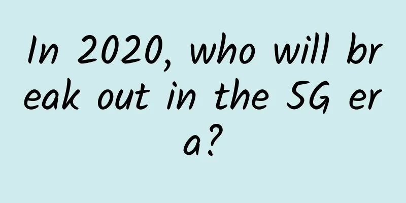 In 2020, who will break out in the 5G era?