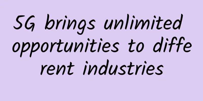 5G brings unlimited opportunities to different industries