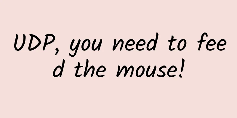 UDP, you need to feed the mouse!
