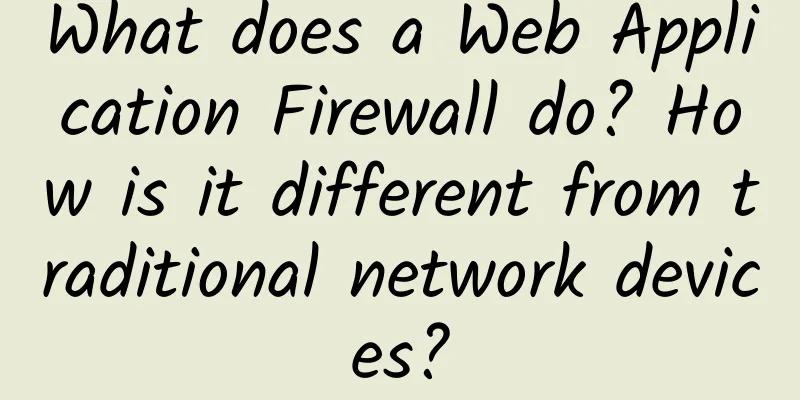 What does a Web Application Firewall do? How is it different from traditional network devices?