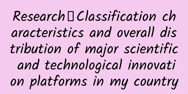 Research丨Classification characteristics and overall distribution of major scientific and technological innovation platforms in my country