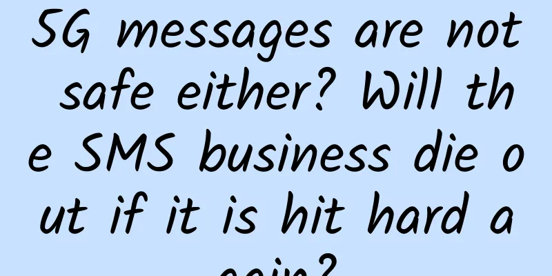 5G messages are not safe either? Will the SMS business die out if it is hit hard again?