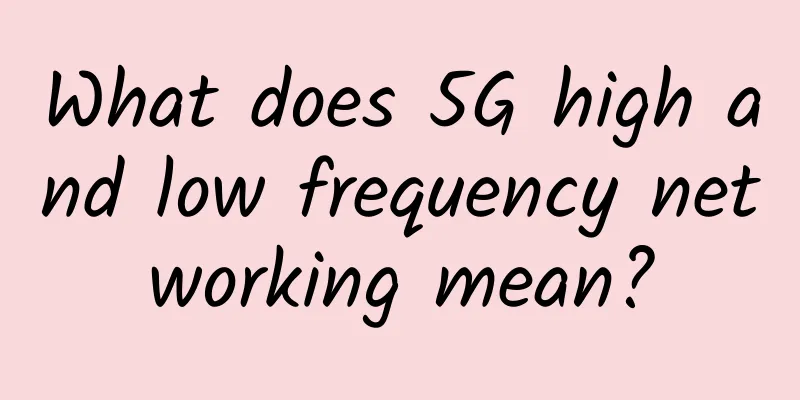 What does 5G high and low frequency networking mean?