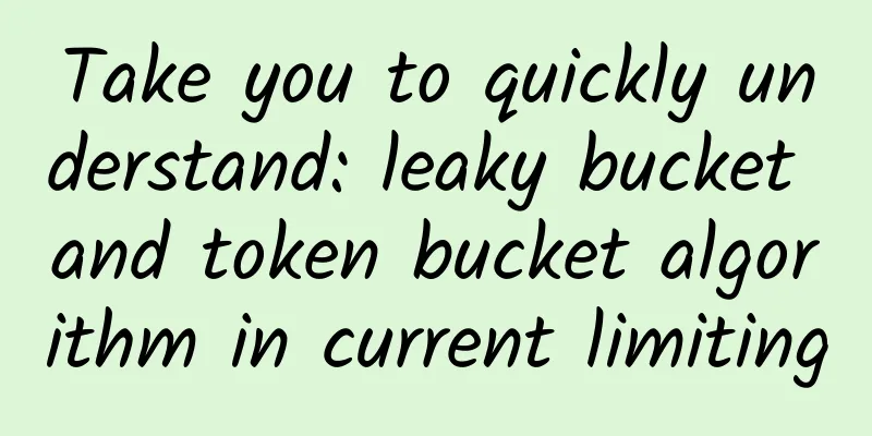 Take you to quickly understand: leaky bucket and token bucket algorithm in current limiting