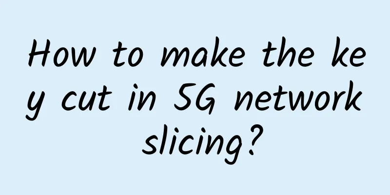 How to make the key cut in 5G network slicing?