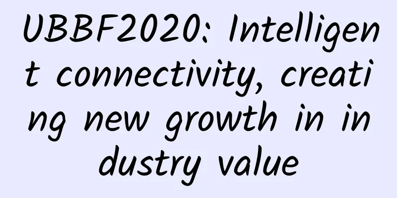 UBBF2020: Intelligent connectivity, creating new growth in industry value