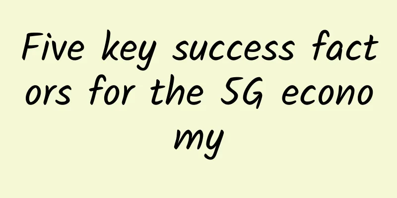 Five key success factors for the 5G economy