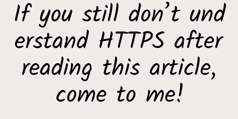 If you still don’t understand HTTPS after reading this article, come to me!