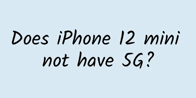 Does iPhone 12 mini not have 5G?
