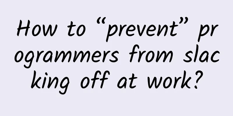 How to “prevent” programmers from slacking off at work?