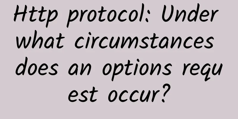 Http protocol: Under what circumstances does an options request occur?