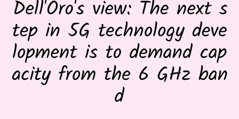 Dell'Oro's view: The next step in 5G technology development is to demand capacity from the 6 GHz band
