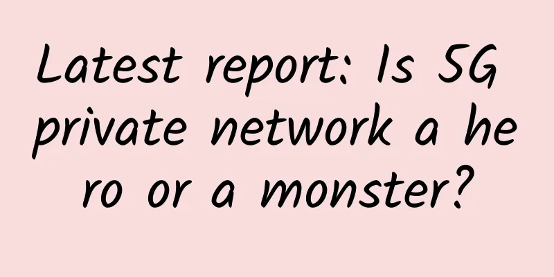 Latest report: Is 5G private network a hero or a monster?