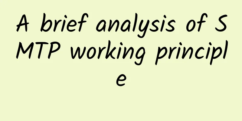 A brief analysis of SMTP working principle