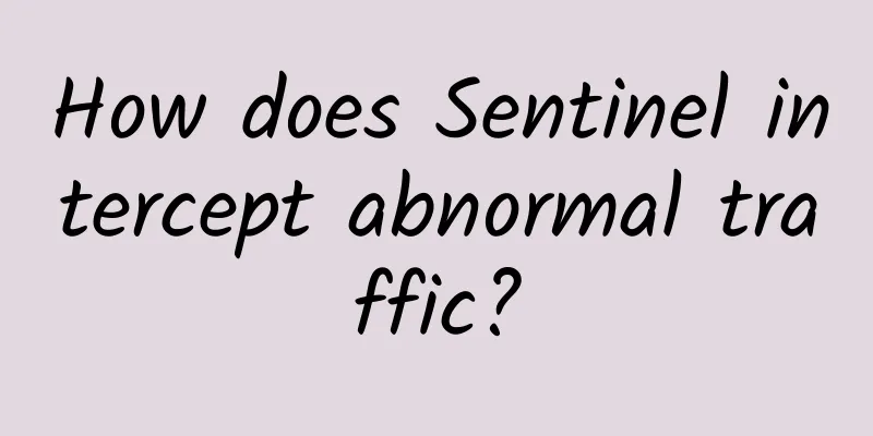 How does Sentinel intercept abnormal traffic?