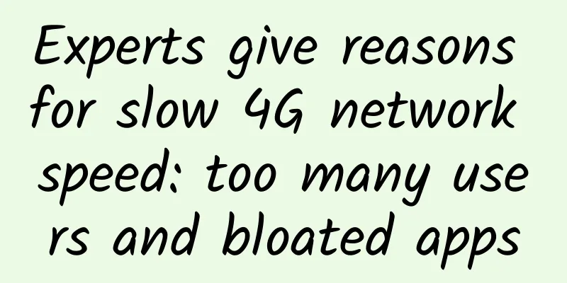 Experts give reasons for slow 4G network speed: too many users and bloated apps
