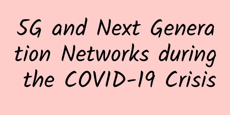 5G and Next Generation Networks during the COVID-19 Crisis