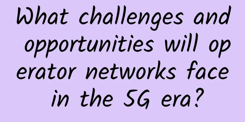 What challenges and opportunities will operator networks face in the 5G era?