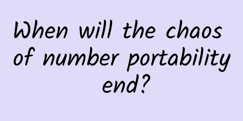 When will the chaos of number portability end?