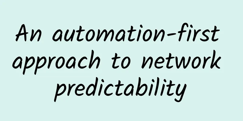 An automation-first approach to network predictability