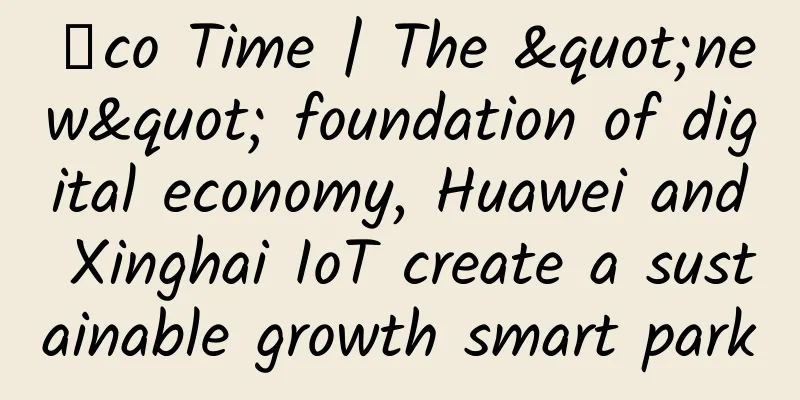 Σco Time | The "new" foundation of digital economy, Huawei and Xinghai IoT create a sustainable growth smart park