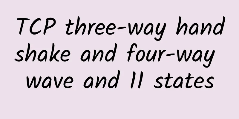 TCP three-way handshake and four-way wave and 11 states