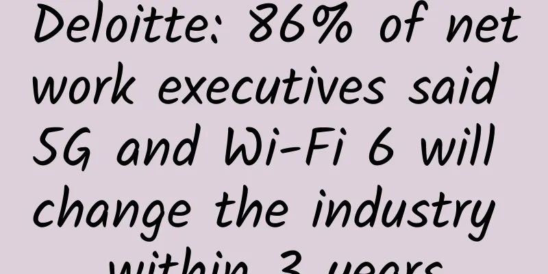 Deloitte: 86% of network executives said 5G and Wi-Fi 6 will change the industry within 3 years