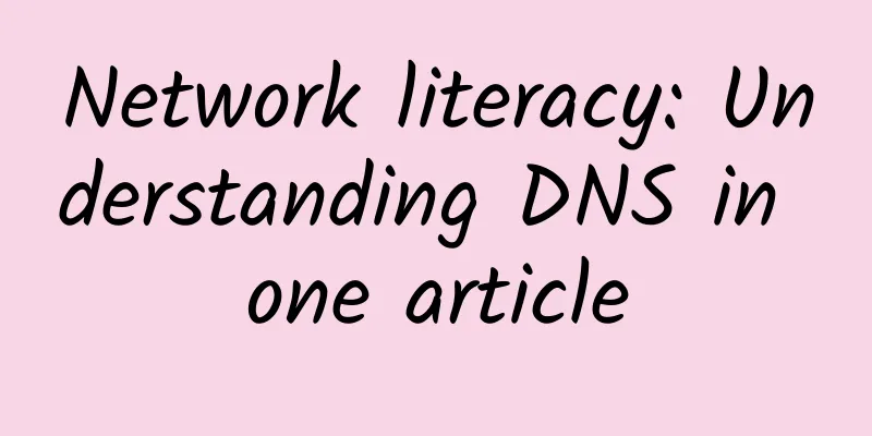 Network literacy: Understanding DNS in one article