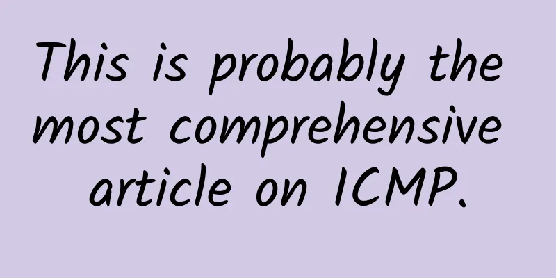 This is probably the most comprehensive article on ICMP.