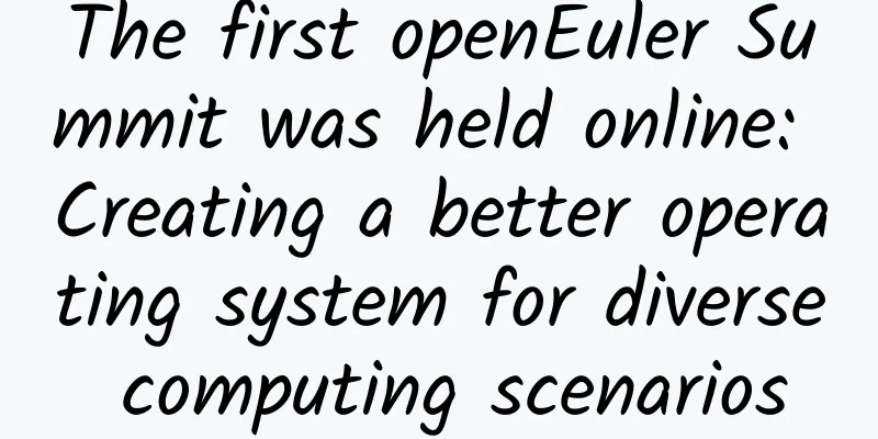 The first openEuler Summit was held online: Creating a better operating system for diverse computing scenarios