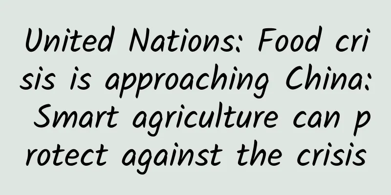United Nations: Food crisis is approaching China: Smart agriculture can protect against the crisis