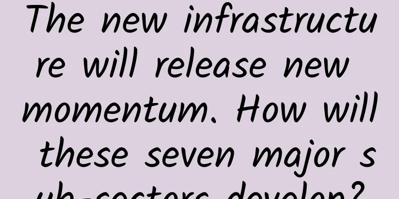 The new infrastructure will release new momentum. How will these seven major sub-sectors develop?