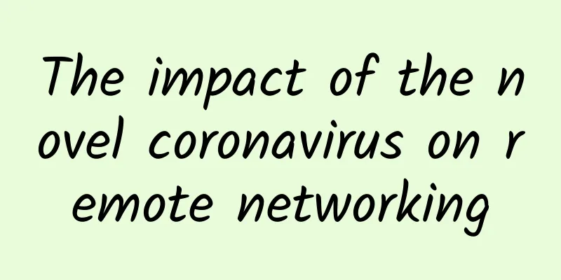 The impact of the novel coronavirus on remote networking
