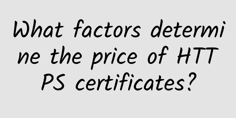 What factors determine the price of HTTPS certificates?