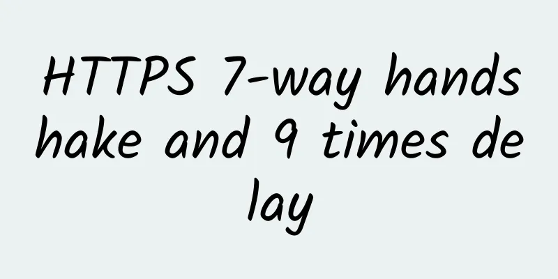 HTTPS 7-way handshake and 9 times delay