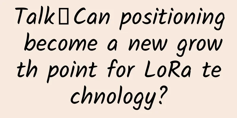 Talk丨Can positioning become a new growth point for LoRa technology?