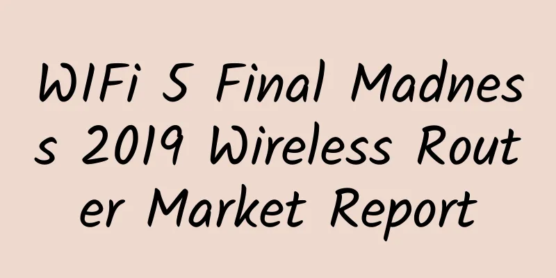 WIFi 5 Final Madness 2019 Wireless Router Market Report