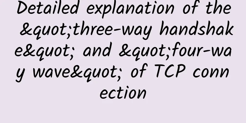 Detailed explanation of the "three-way handshake" and "four-way wave" of TCP connection