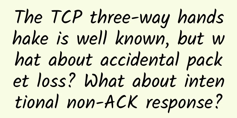 The TCP three-way handshake is well known, but what about accidental packet loss? What about intentional non-ACK response?