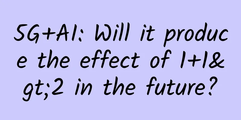 5G+AI: Will it produce the effect of 1+1>2 in the future?