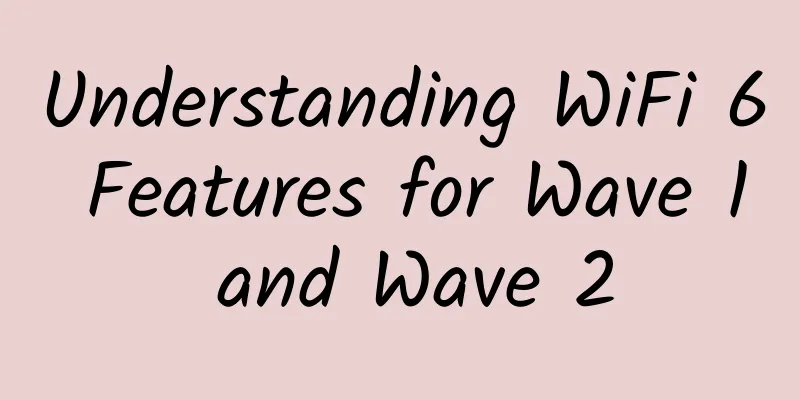 Understanding WiFi 6 Features for Wave 1 and Wave 2