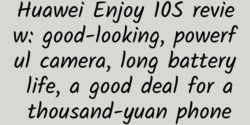 Huawei Enjoy 10S review: good-looking, powerful camera, long battery life, a good deal for a thousand-yuan phone