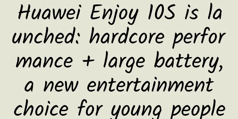 Huawei Enjoy 10S is launched: hardcore performance + large battery, a new entertainment choice for young people
