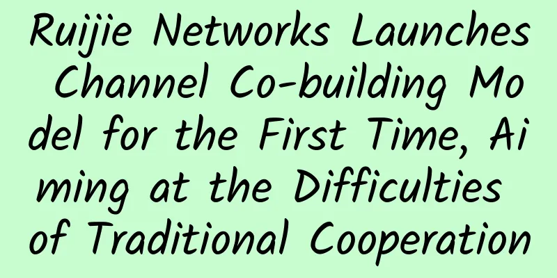 Ruijie Networks Launches Channel Co-building Model for the First Time, Aiming at the Difficulties of Traditional Cooperation