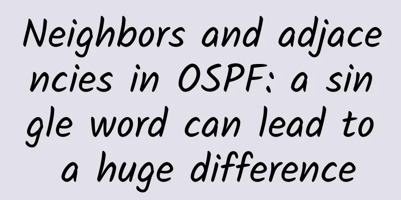 Neighbors and adjacencies in OSPF: a single word can lead to a huge difference