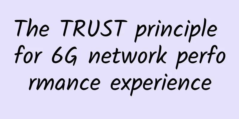 The TRUST principle for 6G network performance experience