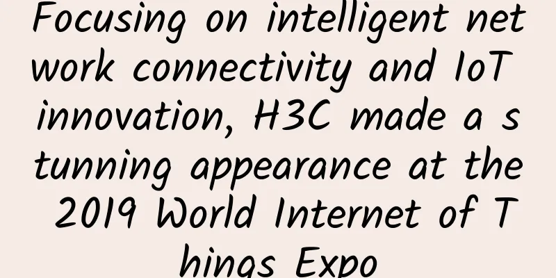 Focusing on intelligent network connectivity and IoT innovation, H3C made a stunning appearance at the 2019 World Internet of Things Expo